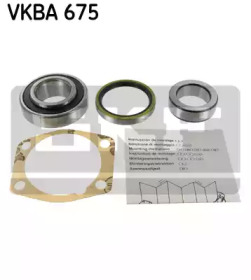 Комплект подшипника ступицы колеса SKF VKBA 675